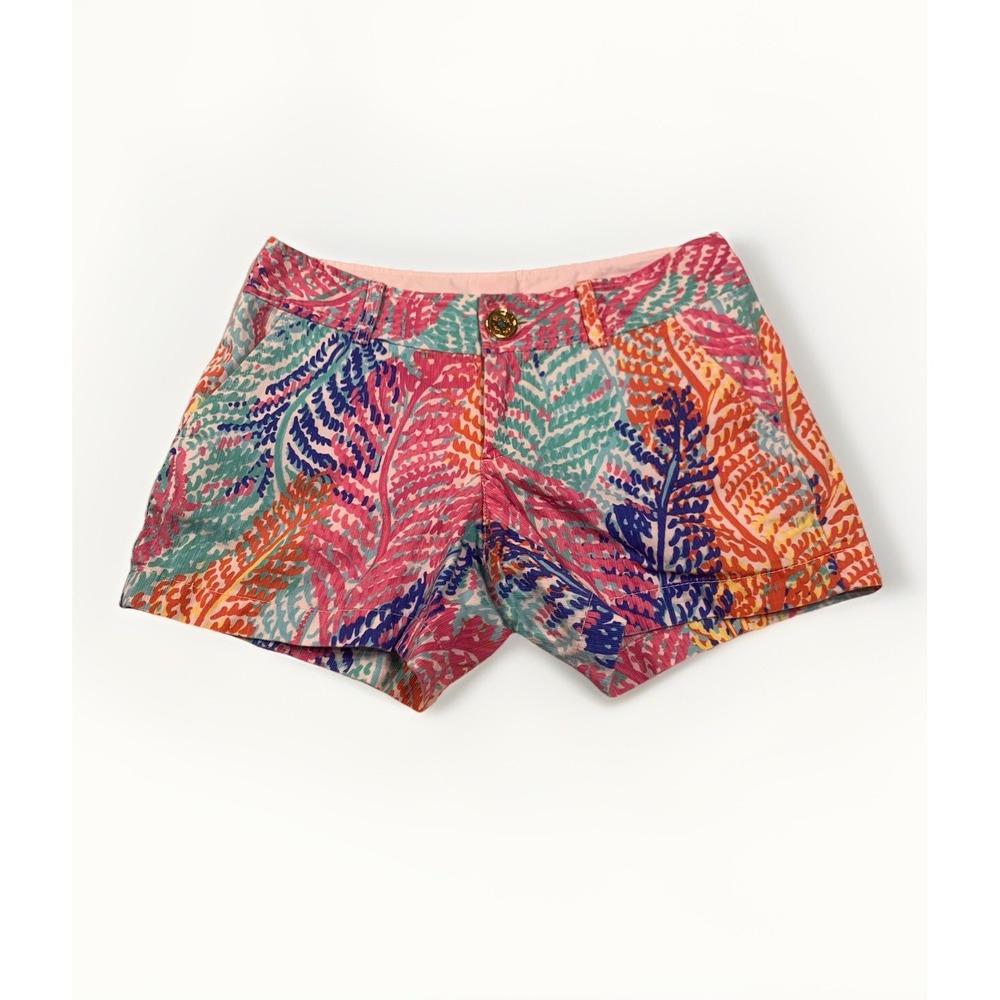 Lilly Pulitzer Callahan Shorts Size 2 Cameo White Electric Feel Style #81876